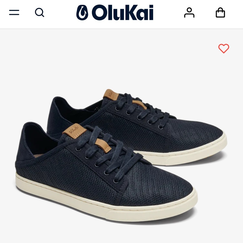OluKai Pehuea Lī Sneakers 9.5 Navy Blue